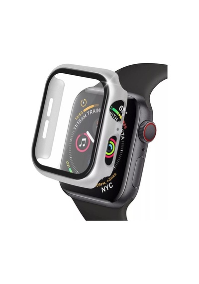 Watch 41mm Camlı Kasa Ekran Koruyucu - Gümüş İtdark10156