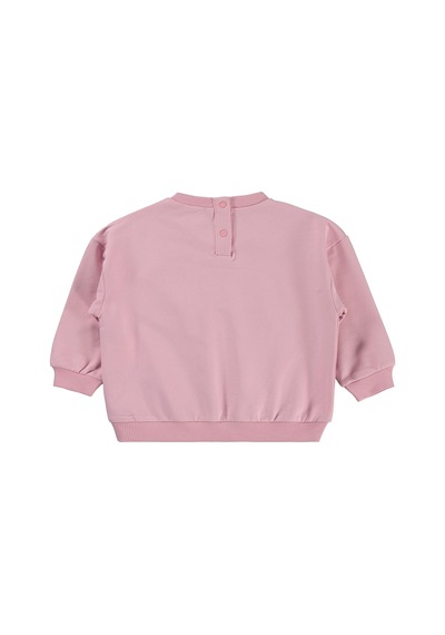Civil Baby Fiyonk Nakışlı Fırfırlı 6-18 Ay Sweatshirt - Pembe