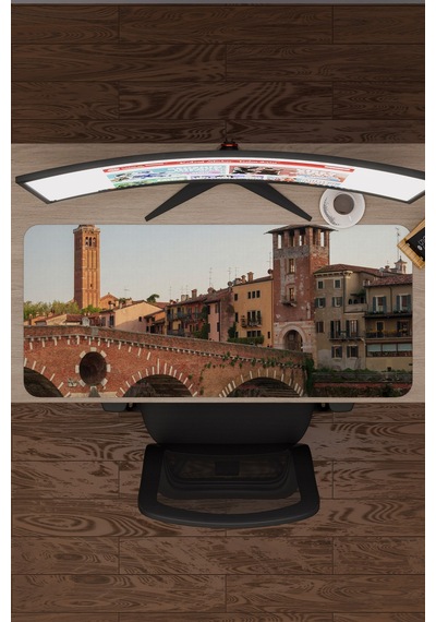 İtalya V1 90x40 Xxl Gaming Kauçuk Kaymaz Taban Mouse Pad Fare Altlığı