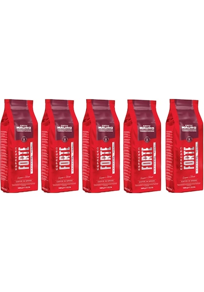 Caffe Mauro Espresso Forte Çekirdek Kahve 1 Kg X 5 Paket Çekirdek Kahve