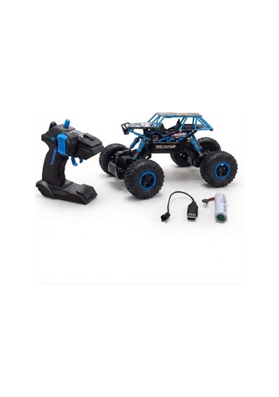 Racing Crew Rock Crawler 1:16 Ölçek 4wd Uzaktan Kumandalı Arazi Aracı - 2.4 Ghz Oyuncak Araba Mavi