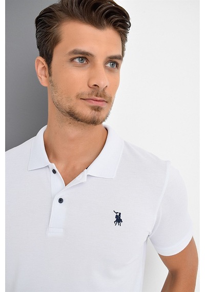 T8561 Dewberry Erkek Tshırt-beyaz Beyaz
