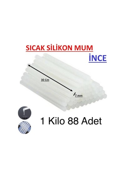 1 Kilo Şeffaf Ince Silikon