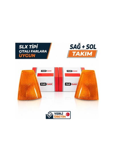 Tofaş Doğan Kartal SLX Şahin Turuncu Sinyal Lambası Çıtalı Sarı Ön Sinyal Sağ/Sol Takım Set