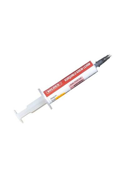 Soldex Kurşunlu Enjektör 10 Gram Krem Lehim Şırınga