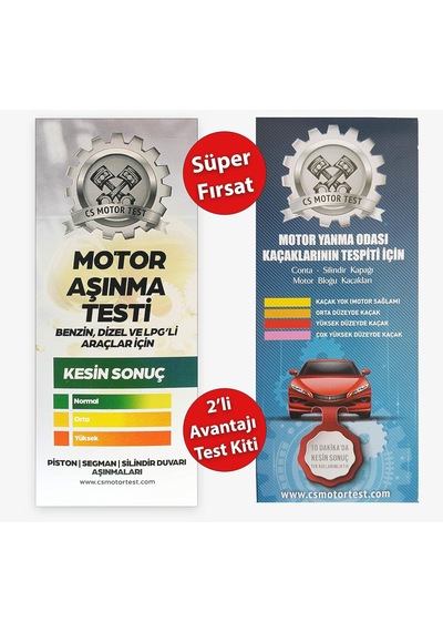 Cs Motor Test Aşınma Ve Conta Kaçak Testi- Avantajlı 2'li Paket
