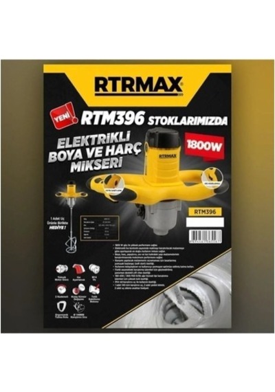 Elektrikli Boya Ve Harç Karıştırıcı 1800 W Güçle