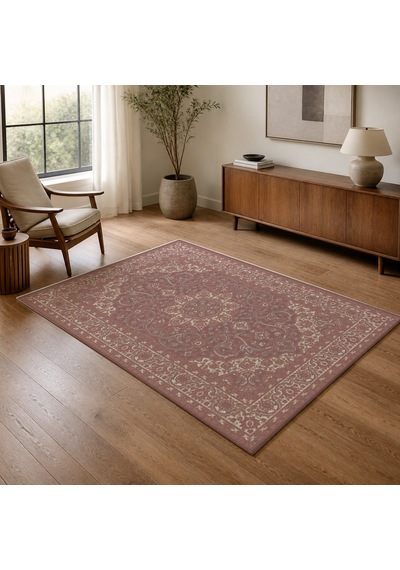 Kartela Halı Aven Halı Jüt Taban Dokuma Halı Gül Kurusu - 160 X 240 Cm