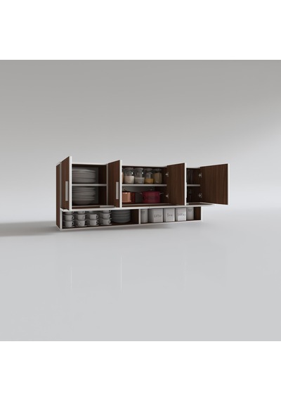 Kenzlife hazır mutfak general cvz 060*150*22 mutfak banyo dolabı kapaklı raflı