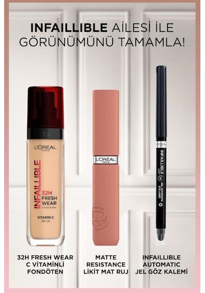 L'Oréal Paris Infaillible Matte Resistance Likit Mat Ruj 635 Worth It Medium