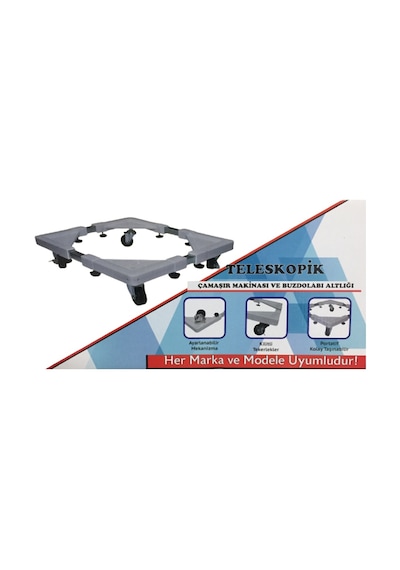 Teleskopik Buzdolabı Altlığı Çamaşır Makinesi Çeksür - 472306797