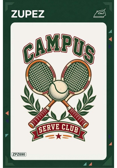 Zpz690 Campus Serve Club Ütüyle Uygulanabilir Transfer Baskı - 911529713