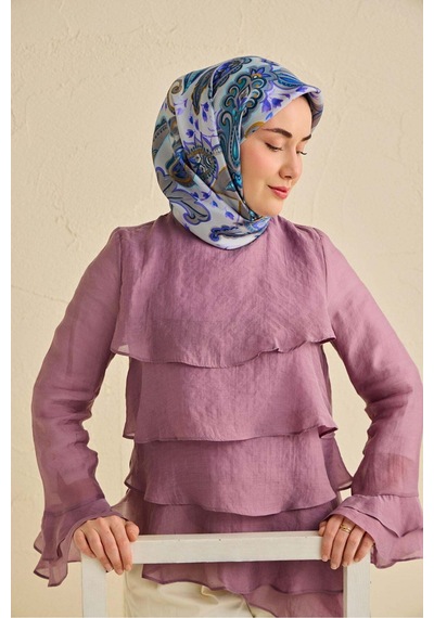Silk Home Twill İpek Eşarp 11504-14 Gri