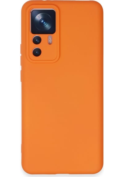 Mi 12t Pro Kılıf Nano İçi Kadife Silikon - Turuncu Bzsxx00 1