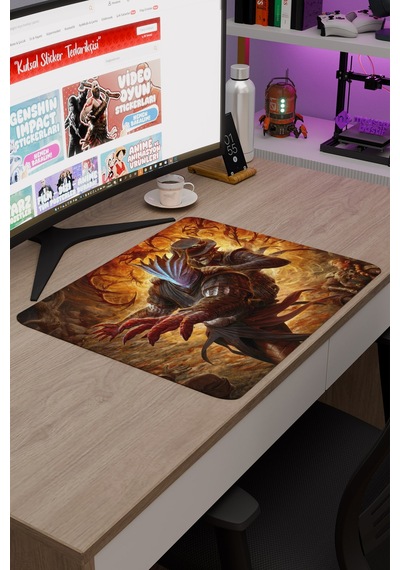 Baldur's Gate 3 Kaymaz Dikişli Kauçuk Oyuncu Mousepad V2 - 48x40 Xl Gaming Mouse Pad Fare Altlığı