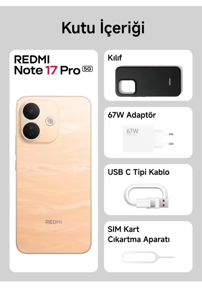 Xiaomi Redmi Note 17 Pro 5G 8 GB 256 GB (Xiaomi Türkiye Garantili)
