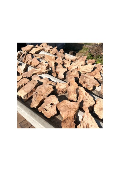 Zeytin Ağacı Ahşap Parçaları 10-25 Cm 2,5 Cm Ham Kurutulmuş İşleme Hazır, Epoksi Projeleri İçin Uygun 10 Adet 10 Adet