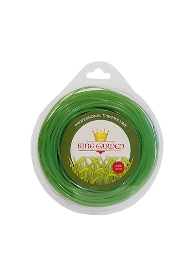 King Garden Tırpan Misinası Ot Çim Kesme İpi 3 Mm - 28 M