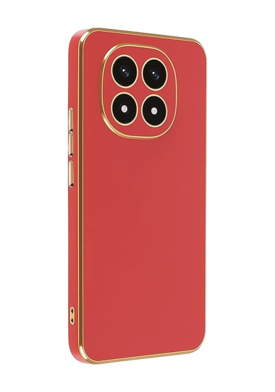 Xiaomi Redmi Note 14 Pro 4g Uyumlu Kılıf Volet Silikon - Kırmızı