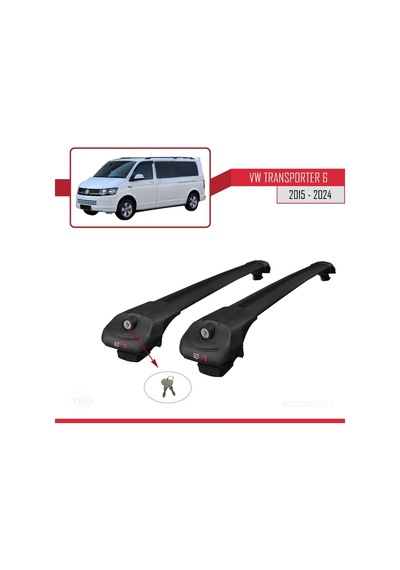 Volkswagen Transporter T6 2015 Ve Sonrası İle Uyumlu Ace-1 Ara Atkı Tavan Barı Siyah