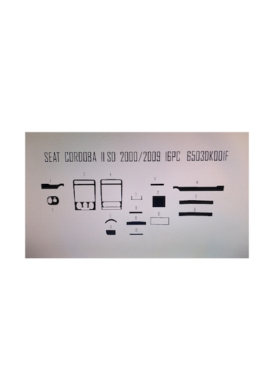 Seat Ibıza 2004-2012 13 Parça Torpido Kaplama Renk Karbon