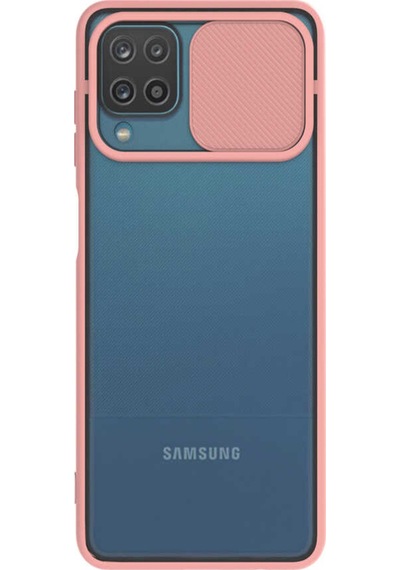 Samsung Galaxy Uyumlu M12 Kapak Lensi Açılır Kapanır Kamera Korumalı Silikon Kılıf