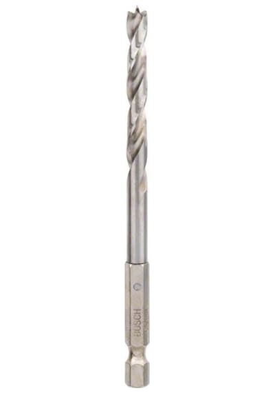 Bosch HSS Spiral 6x106 mm 1/4 Altıgen Ahşap Delme Ucu - 2608595522