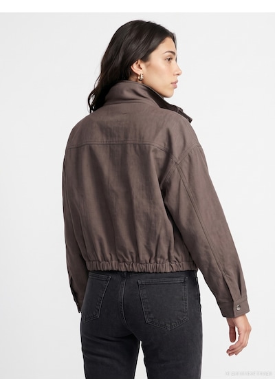 Dilvin 60828 Dik Yaka Bomber Ceket Kahve