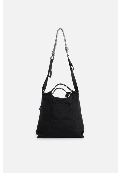 K&s Orta Boy Desenli Tote Çanta Siyah