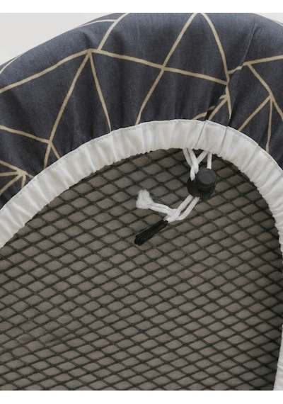 Beylini Yanmaz Ütü Masası Kılıfı Hızlı Ütü Kılıfı Örtü Geometrik 50x150 Cm Koyu Gri