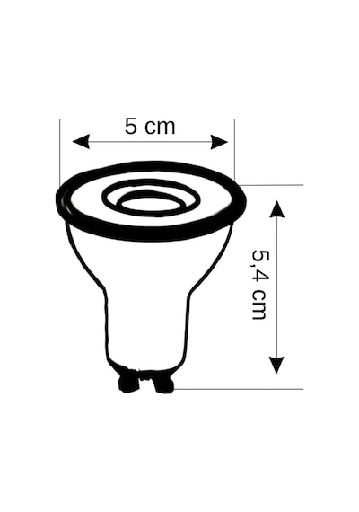 Zmr 7w 3000k Günışığı Led Çanak Ampul 540lm Düşük Tüketim Yüksek Işık