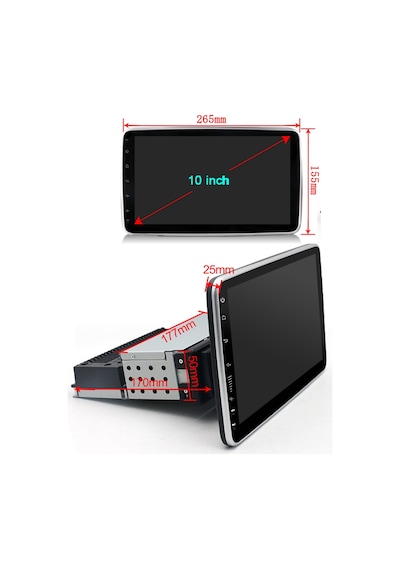 Android Multimedya 10,1 İnc 360 Dönen Carplay 2/32gb Hdıps