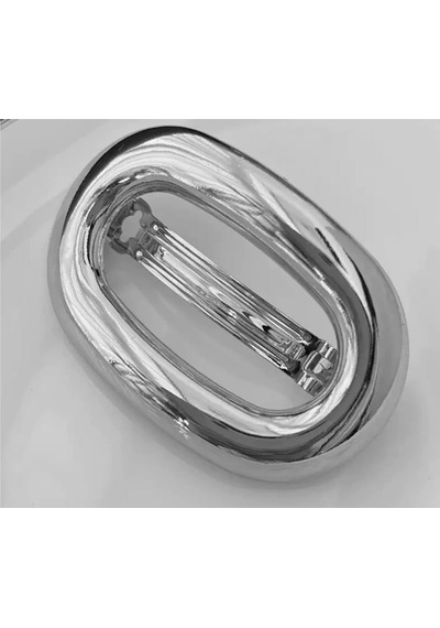 Caş Dekorasyon Silver Renkli Metal Otomat Toka Gümüş