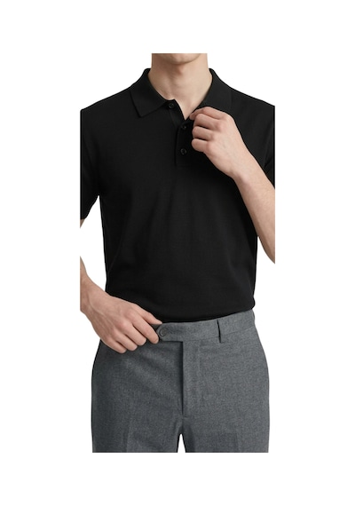 Anthony Jackson Premium Erkek Triko Polo Yaka T-shirt Giovanni Siyah