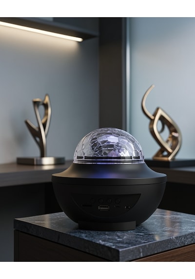 Gece Lambası Işıklı Projektör Bluetooth Hoparlör Uczzzxy918lambaaaaa1-1 Çok Renkli