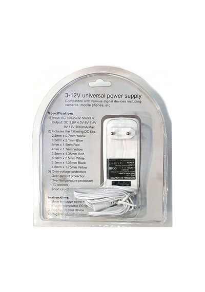 Narıta Ac01 Kademe Ayarlı Unıversal Adaptör 8 Uçlu