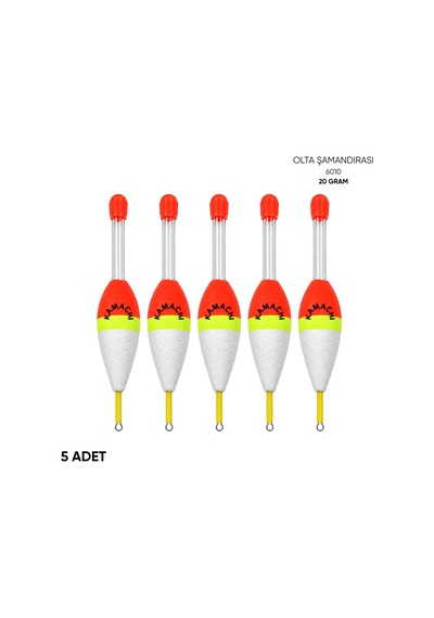 Işık Tüplü Olta Şamandırası - Kamachi - 6010 - 5 Adet - 10 Gr