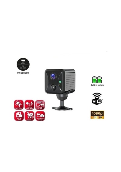 Mini Pır Sensörlü Algılamalı Sesli Konuşmalı 1080p Hd Wifi Kamera-119292