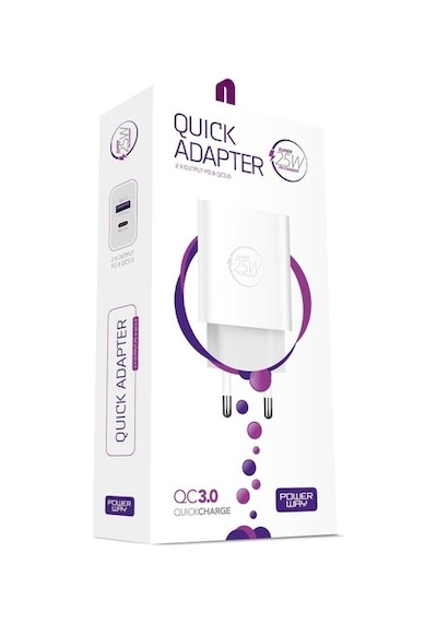 Pmr 25w Type C Qc 3.0 Type C -usb Şarj Aleti Hw25 1 Adet