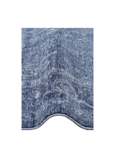 Shiraz Shr 03 Navy Vintage Eskitme Tarzı Yumuşak Dokulu Salon Halısı Oturma Odası Halısı Lacivert