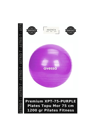 Premium Xpt-75-purple Plates Topu Mor 75 Cm 1200 Gr Pilates Fitness