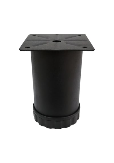 Tablalı Metal Dolap Masa Koltuk Kanepe Ayağı Çap: 60 Mm 10 Cm Texture Siyah Siyah Diğer