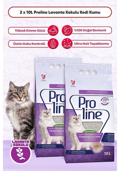 Lavanta Kokulu Kedi Kumu 2x10 Lt 2 Adet 10 Lt
