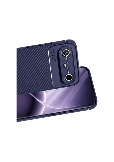 Uryport Tecno Spark Slim 5g Auto Focus Karbon Kapak - Lacivert