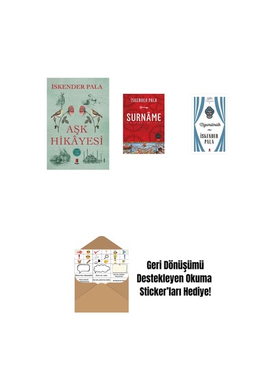 Aşk Hikâyesi + Surnâme - Bir Osmanlı Mâcerası + Nizamülmülk Ciltli + Okuma Sticker'ları