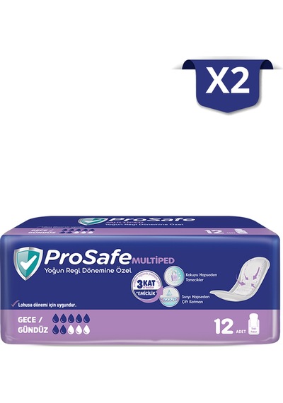 Prosafe Multiped Gece&gündüz 12'li X2