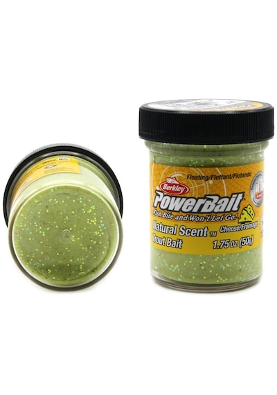 Berkley Powerbait Extra Cheese Simli Alabalılk Hamuru Light Green