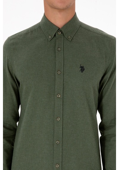 U.s. Polo Assn. Erkek Haki Gömlek Basic 50316721-vr027 Haki U.s. Polo Assn. Erkek Haki Gömlek Basic 50316721-vr027 Haki