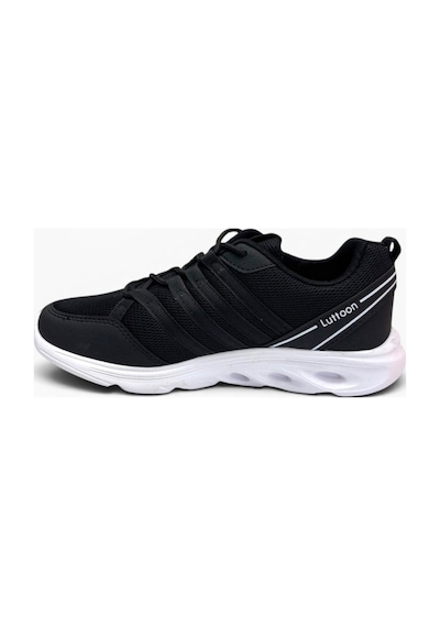 Luttoon 4138-26 Anorak Fashıon Anatomik Erkek Sneaker Siyah Beyaz