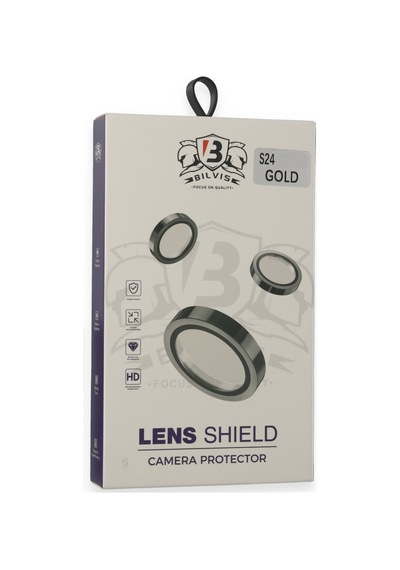 Samsung Galaxy S24 Uyumlu Bilvis Titan Kamera Lens - Gold